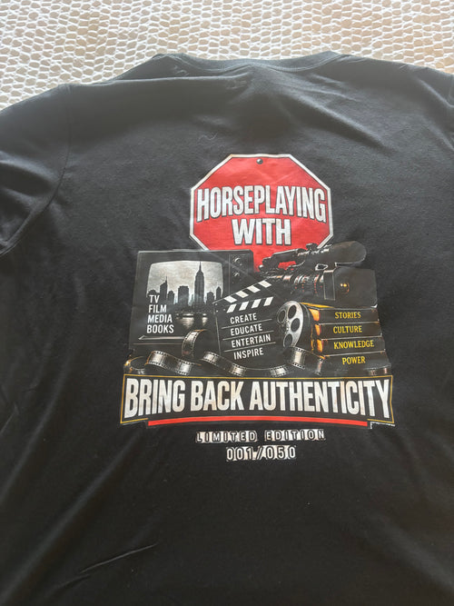 HarlemsElite “Bring Back Authenticity” Black Statement Tee